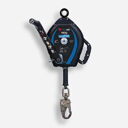 EKS-332-V 20 Meters Steel Rope Arm Retractable Fall Arrester