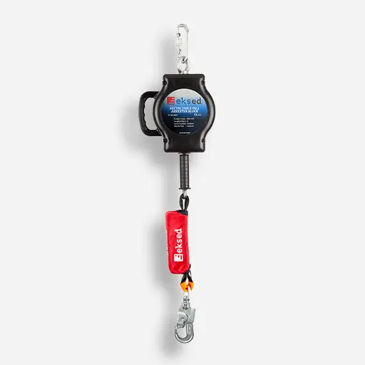 EKS-308-8 Metre Çelik Halatlı Geri Sarımlı Düşüş Durdurucu 3