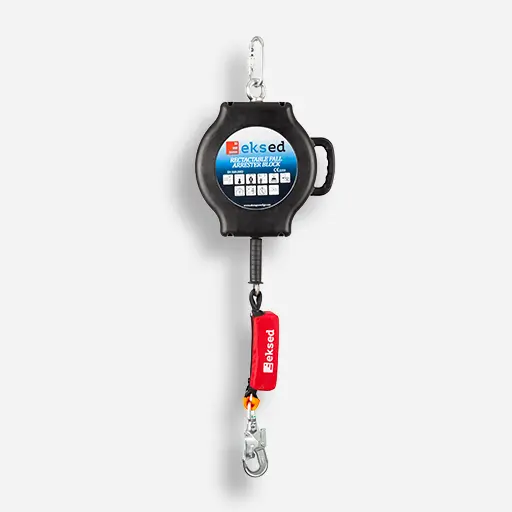 EKS-312 12-15-18-20 Metre Çelik Halatlı Geri Sarımlı Düşüş Durdurucu 1